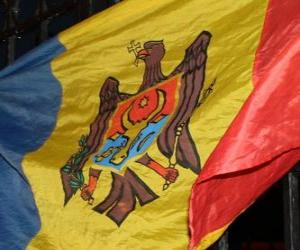 yapboz Moldova bayrağı